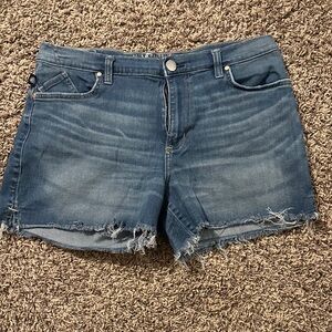 Rock & Republic Distressed Blue Jean Shorts